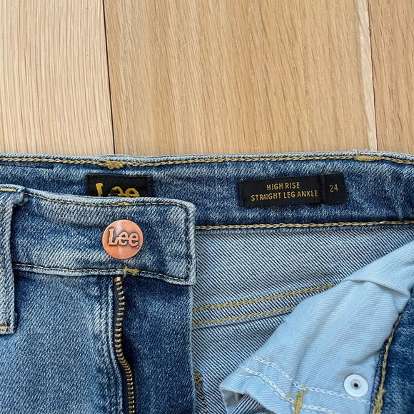 lee high-rise straight leg jeans - Picture 3 of 3